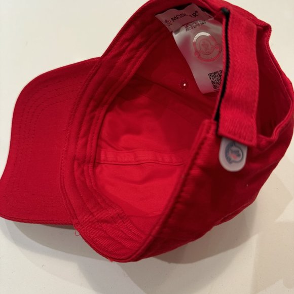 Moncler (Authentic)- Boys Baseball Hat - Red (56 inch) - New - Picture 3 of 4